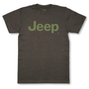 Mens Jeep Logo Trail Dirt Green Tshirt