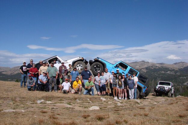 jeep jamboree group at bighorn mountains