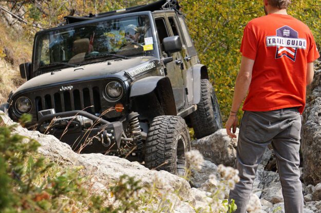 jeep and a trail guide