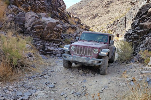 purple jeep in death valley