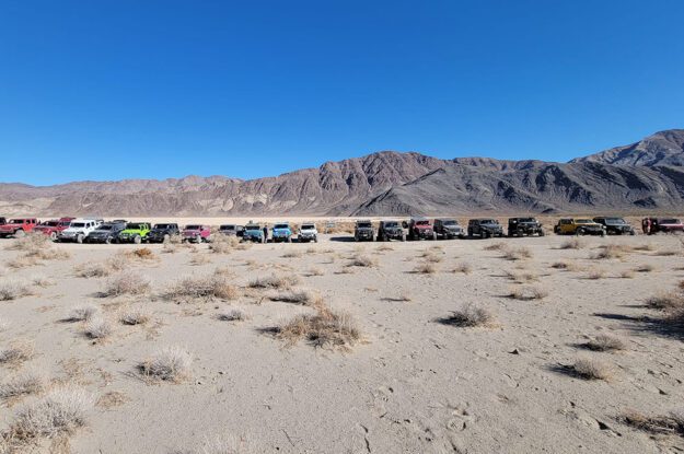 jeeps in a few in death valley