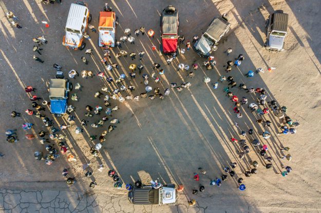 jeeps aerial view