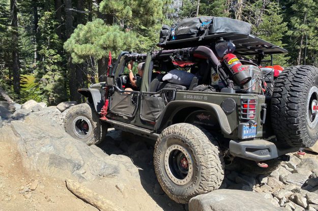 rubicon jeep loaded with gear