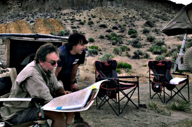 chris collard reading a map