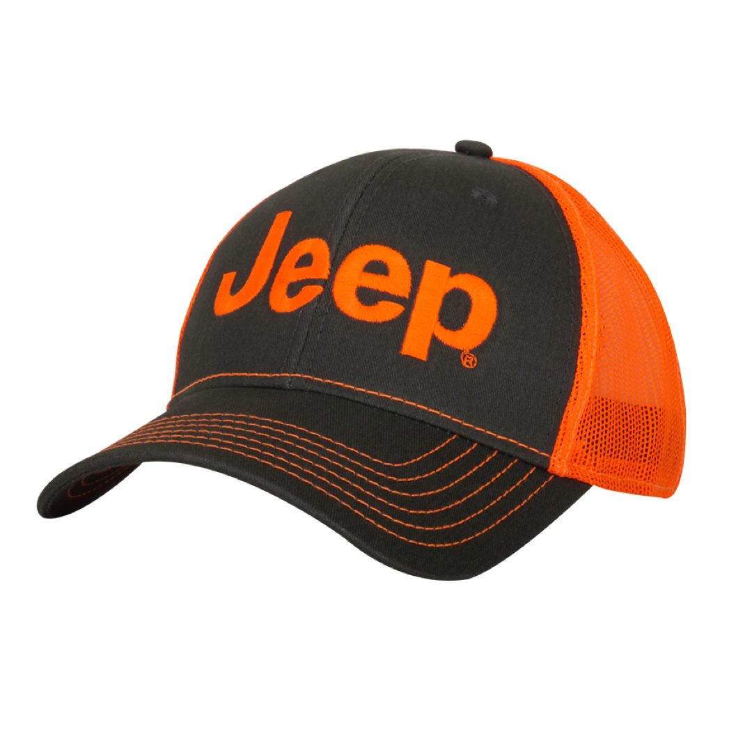 Gray & Orange Jeep Trucker Hat - Jeep Jamboree USA