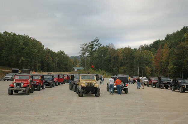 jeeps lining up