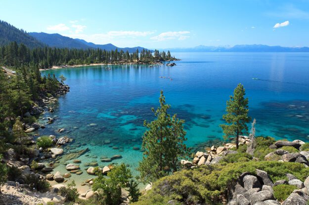Lake Tahoe shoreline.