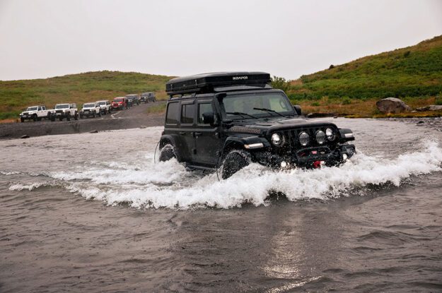 black jeep stream crossing