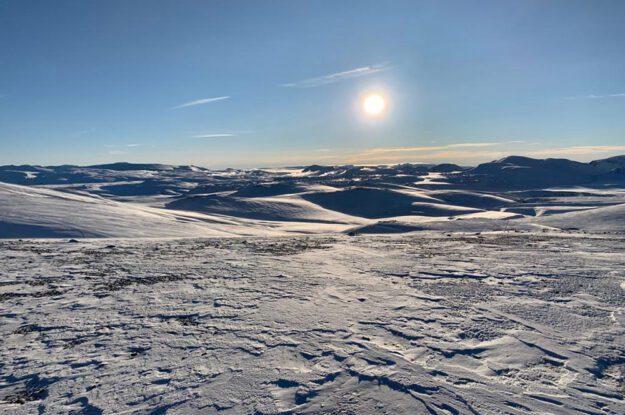 snowy landscape in iceland