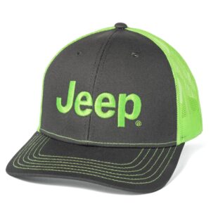 Green and charcoal hat