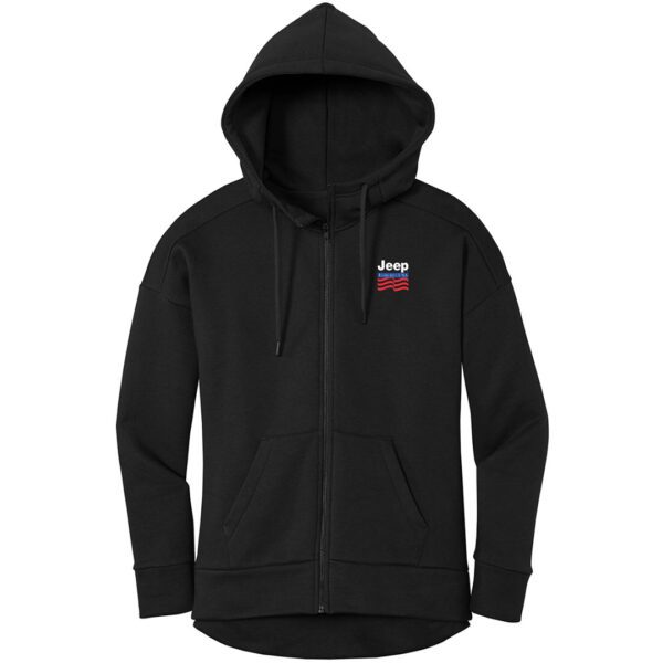 Women's Black Full zip Hoodie