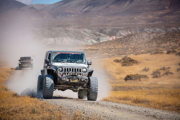 jeeps in the dust