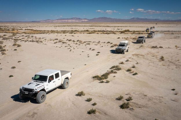 jeeps in the sand