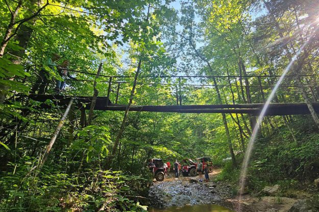 Bridge over jeeps