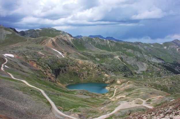 Scenic view with a lake