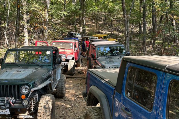 jeeps heading out