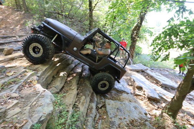 stair climb in jeep