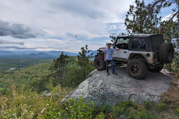 jeep looking at view