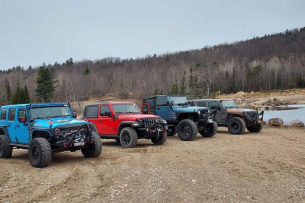 jeeps lined up