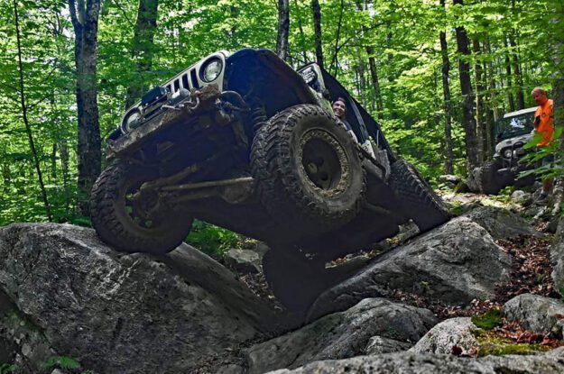 underside of black jeep