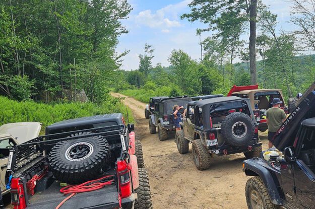 Jeeps ready to depart