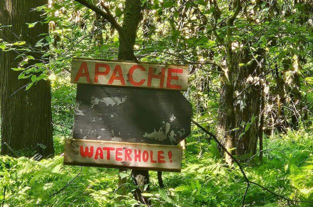 Apache waterhole sign