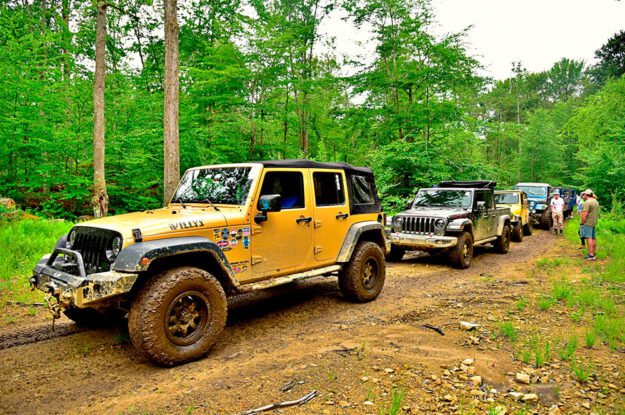 Muddy jeeps