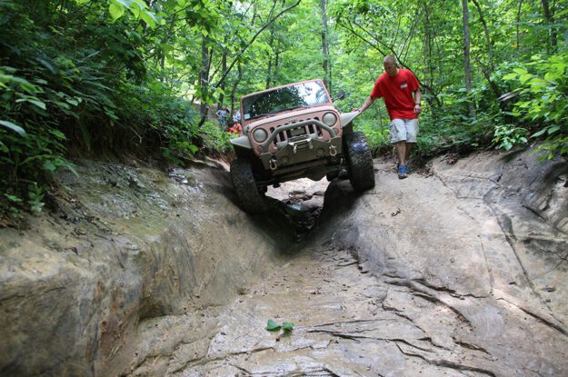 jeep with trail guide