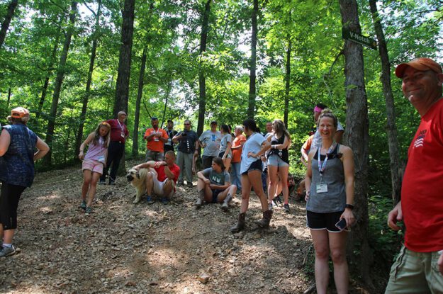 ozarks group in woods