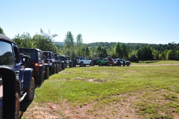 jeeps lined up