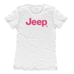 Womens White Jeep T-Shirt