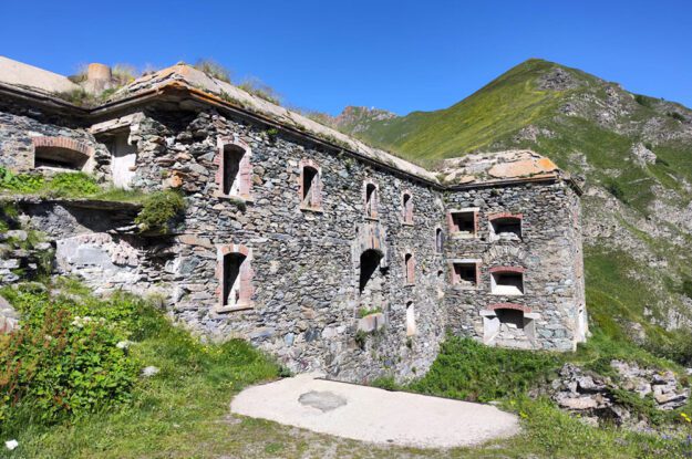 stone building in alps