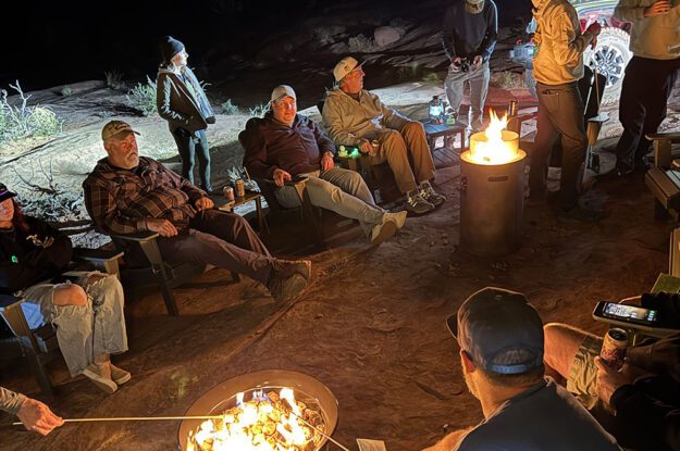 roasting marshmallows