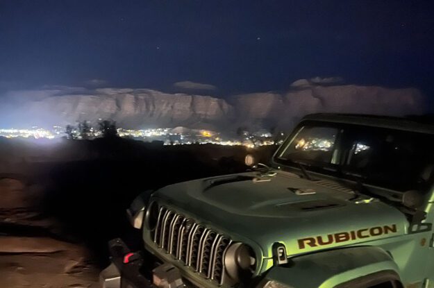 jeep at night