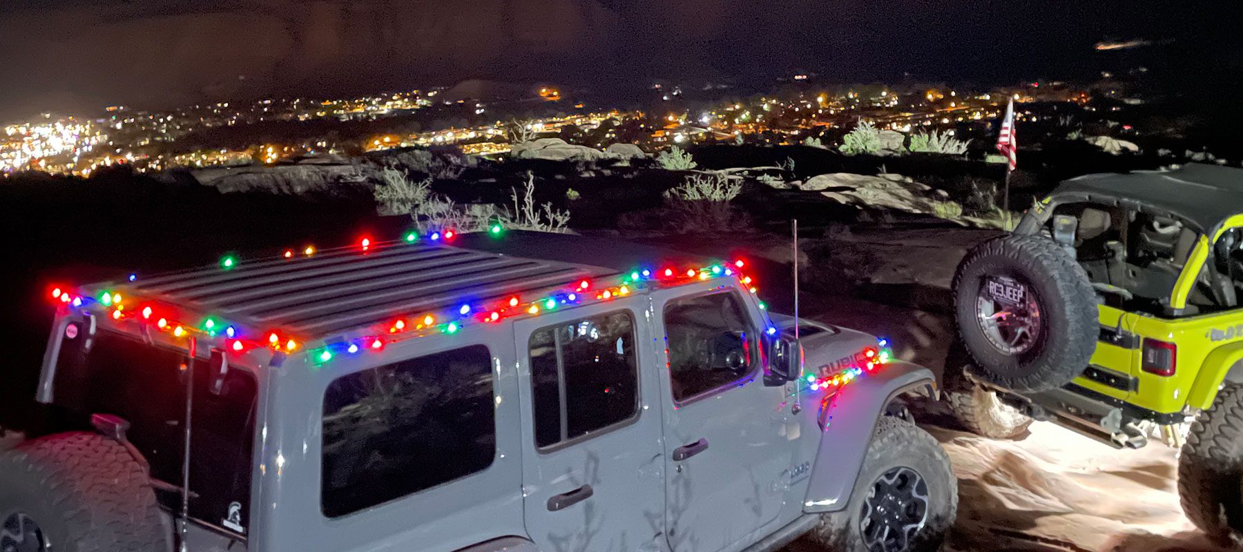 jeeps on night run