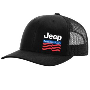 Black / Black Side Logo Trucker Hat