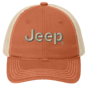 Orange / Stone Jeep Trucker Hat